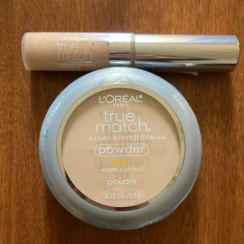 True Match W1 powder compact & W 1 2 3 blendable correcter Bundle of 2 - Picture 1 of 6